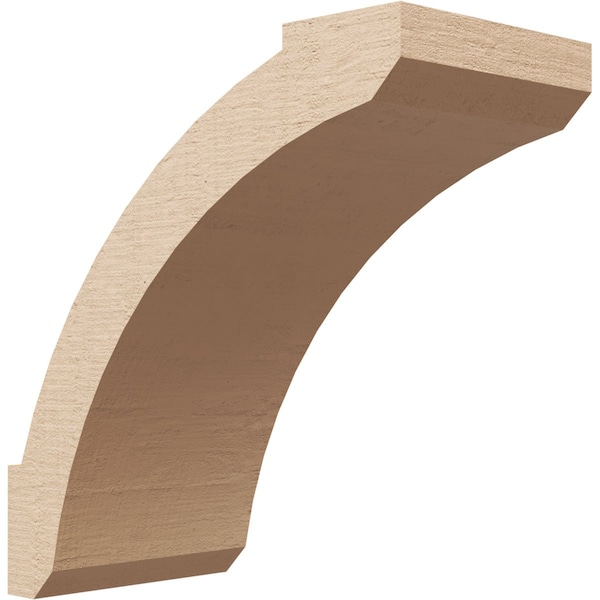 Ekena Millwork 5-inch W x 10-inch D x 10-inch H Lafayette Rough Cedar Woodgrain TimberThane Knee Brace, Primed BRCUR05X10X10LFTRCPR - main